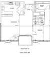 One Bedroom, One Bath 1C